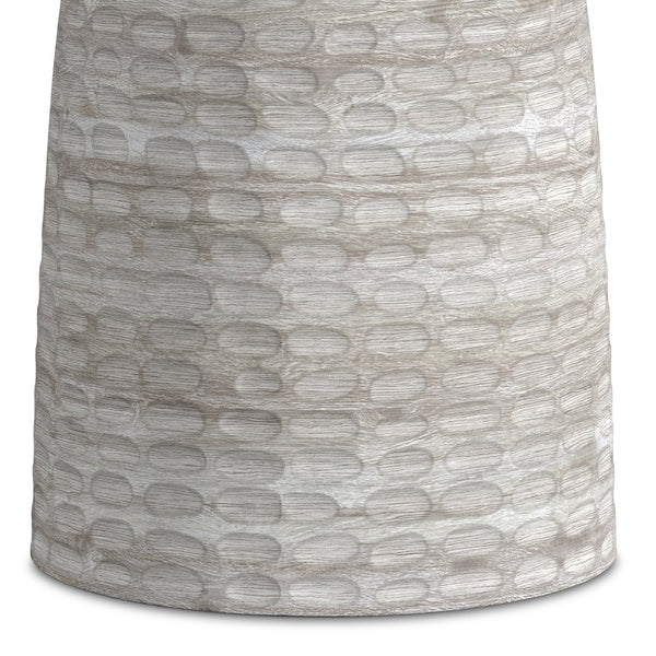 English Elm Boyd Solid Mango Accent Table 13" White Wash — Handcrafted Sculptural Side/End Table, Contemporary Design B136P159924