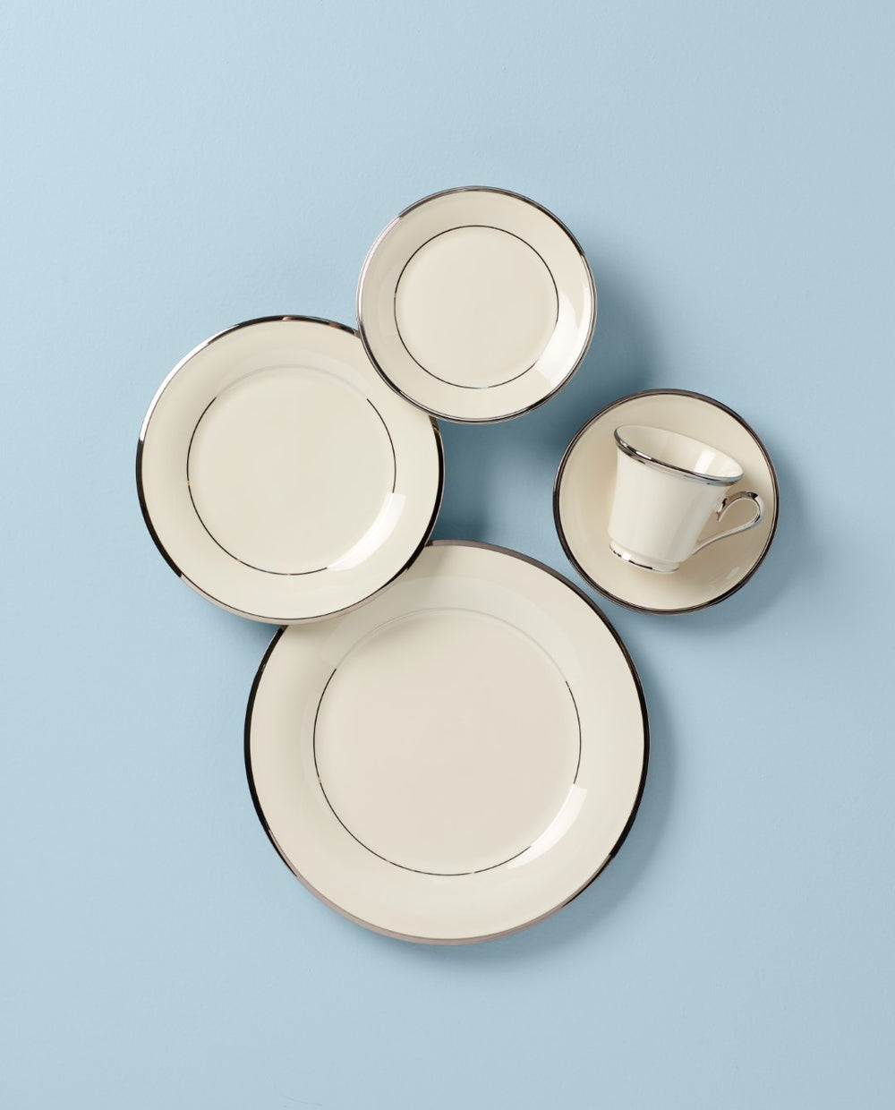 Lenox Solitaire 5-Piece Place Setting White, IVORY PORCELAIN 140290600