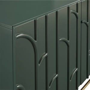 Pulaski Furniture 2-door Contemporary Accent Chest – Chic Metal Storage With Adjustable Shelf & Modern Green Finish Green Solid Wood Veneers P301776-pulaski