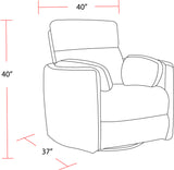 Parker House Parker Living Radius - Windstream Power Swivel Glider Recliner Windstream 100% Polyester (W) MRAD#812GSP-WIN