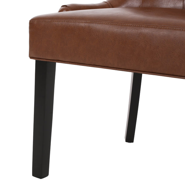 English Elm Cheney Tufted Upholstered Dining Chair Set with Solid Wood Legs for Modern Rooms 54181.00PUCOGN