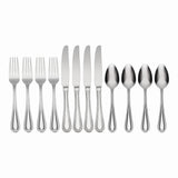 Lenox Oneida Countess 12 Piece Everyday Flatware Set Metallic, STAINLESS METAL 895267