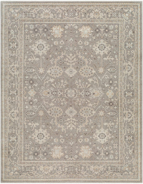 Surya Tokat 10' X 14' Hand-made Wool Rug - Timeless Elegance, Durable Comfort, Perfect For Any Space! Charcoal Wool Tkt2300-23