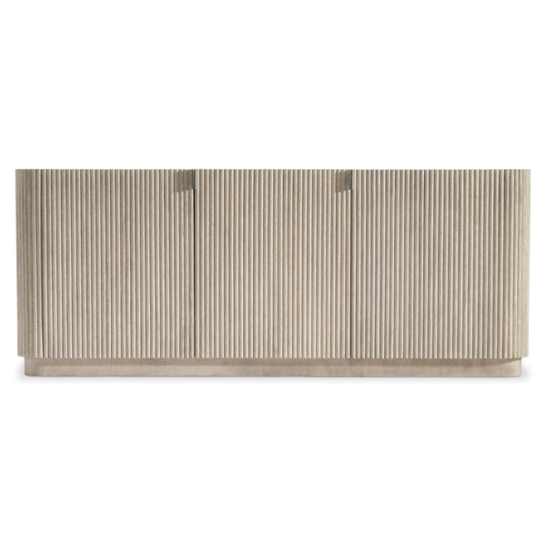 Bernhardt Bernhardt Lucerne Wire-brushed Oak Media Credenza with Reeded Surround and Cable Management 393880