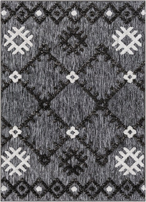 Livabliss Toledo Collection High Pile Polypropylene Rug Bohemian Geometric Living Room Accent TLD2304-537