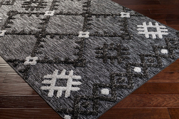 Livabliss Toledo Collection High Pile Polypropylene Rug Bohemian Geometric Living Room Accent TLD2304-537