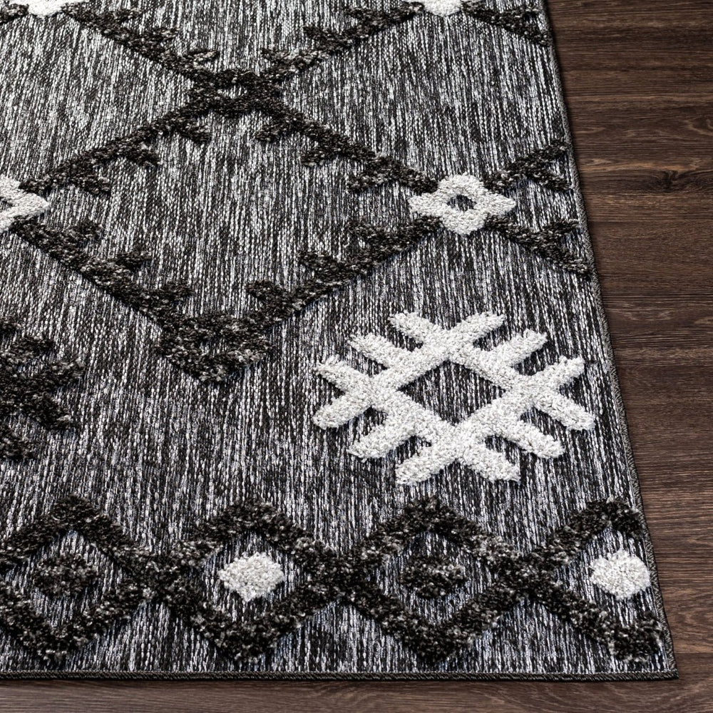 Livabliss Toledo Collection High Pile Polypropylene Rug Bohemian Geometric Living Room Accent TLD2304-537