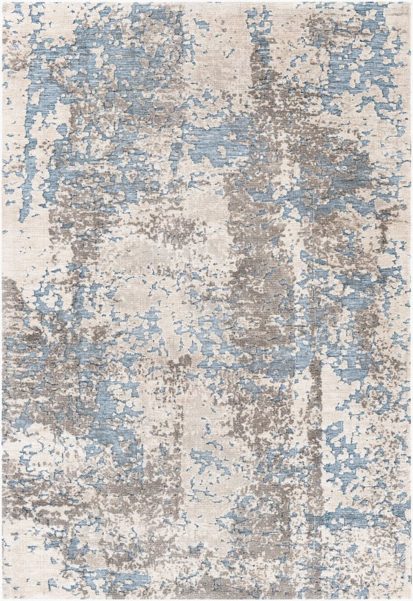 Surya Talise 2' X 3' Handmade Rug – Durable Polyester, Modern Design, Perfect For Chic Home Decor Spaces Pale Blue Polyester Tle1005-23