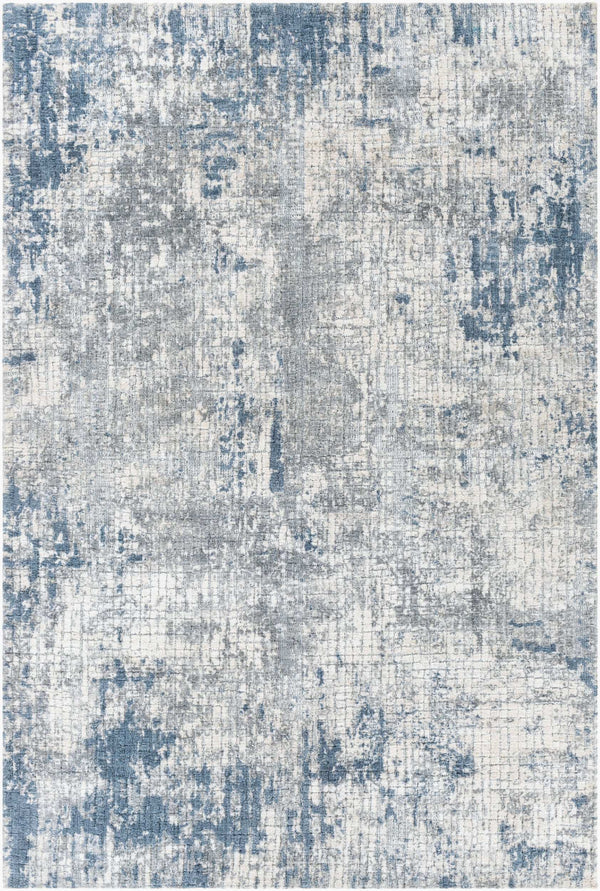 Surya Talise 2' X 3' Handmade Rug – Durable Polyester, Modern Design, Perfect For Chic Home Decor Spaces Denim Polyester Tle1007-23