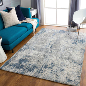 Surya Talise 2' X 3' Handmade Rug – Durable Polyester, Modern Design, Perfect For Chic Home Decor Spaces Denim Polyester Tle1007-23