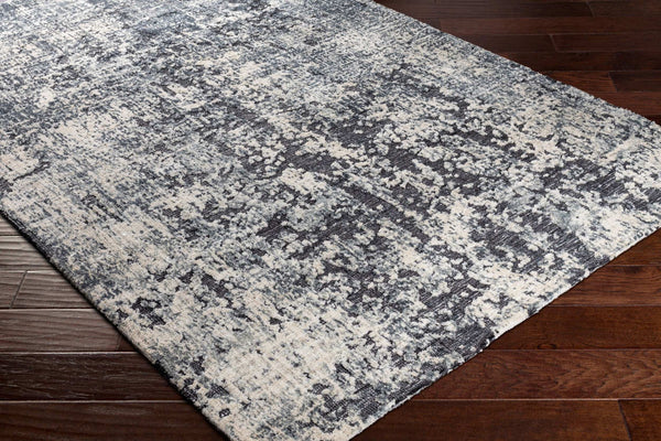 Surya Talise 2' X 3' Handmade Rug – Durable Polyester, Modern Design, Perfect For Chic Home Decor Spaces Charcoal Polyester Tle1008-576