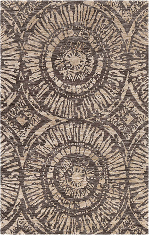 Surya Talise 2' X 3' Handmade Rug – Durable Polyester, Modern Design, Perfect For Chic Home Decor Spaces Charcoal Polyester Tle1010-576