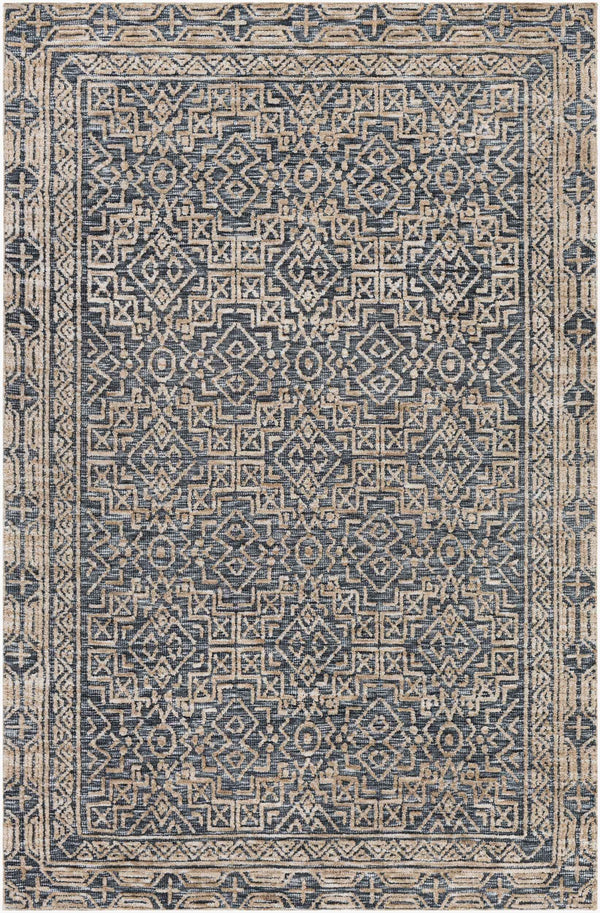 Surya Talise 2' X 3' Handmade Rug – Durable Polyester, Modern Design, Perfect For Chic Home Decor Spaces Navy Polyester Tle1011-576
