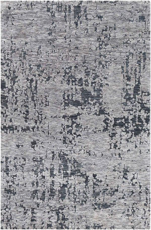 Surya Talise 2' X 3' Handmade Rug – Durable Polyester, Modern Design, Perfect For Chic Home Decor Spaces Charcoal Polyester Tle1012-23