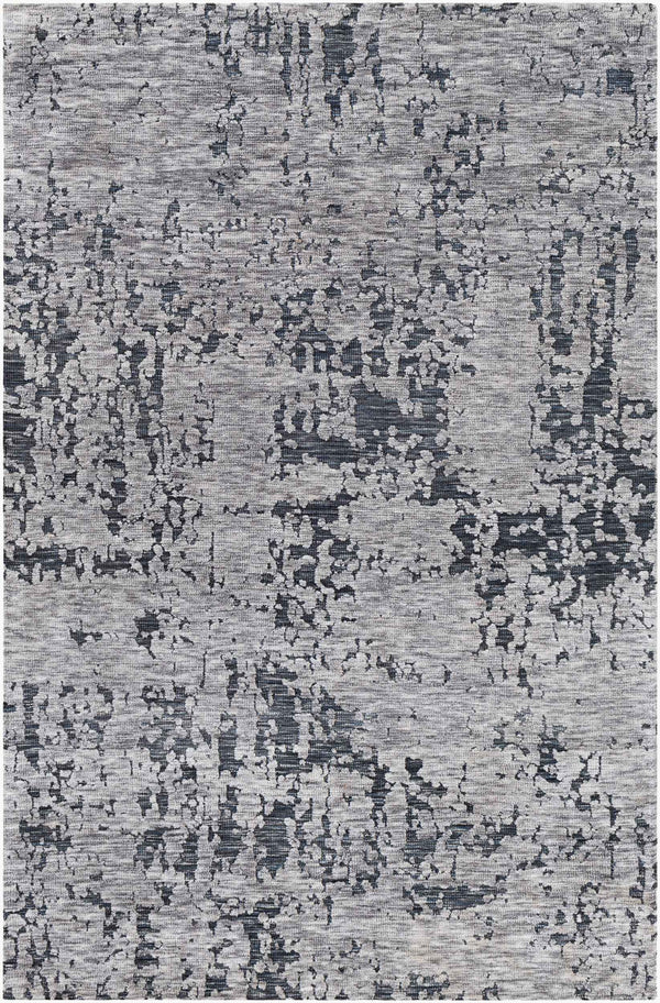 Surya Talise 2' X 3' Handmade Rug – Durable Polyester, Modern Design, Perfect For Chic Home Decor Spaces Charcoal Polyester Tle1012-23