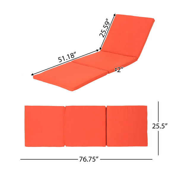 English Elm Christopher Knight Home® - JAMAICA Plush Outdoor Lounge Cushion with UV, Water & Fade Resistance for Patio Comfort 26.5x25.5x7 Orange 62575.00CUSH-ORG