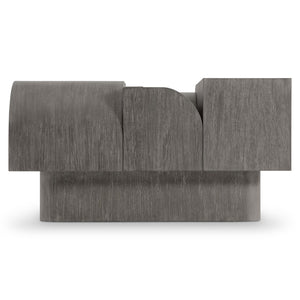 Bernhardt Bernhardt Basi Multilevel Mahogany Cocktail Table With Bracken Finish, Sculptural Plinth Base On Casters 347017