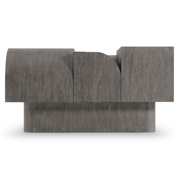 Bernhardt Bernhardt Basi Multilevel Mahogany Cocktail Table With Bracken Finish, Sculptural Plinth Base On Casters 347017