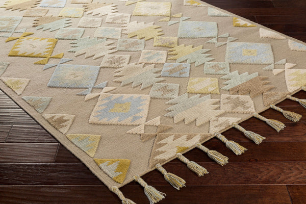 Surya Tallo Handmade 2'6" X 8' Rug - Global Inspired Elegance, Durable Wool, Low Pile With Warranty! Medium Gray Wool Tll3000-268