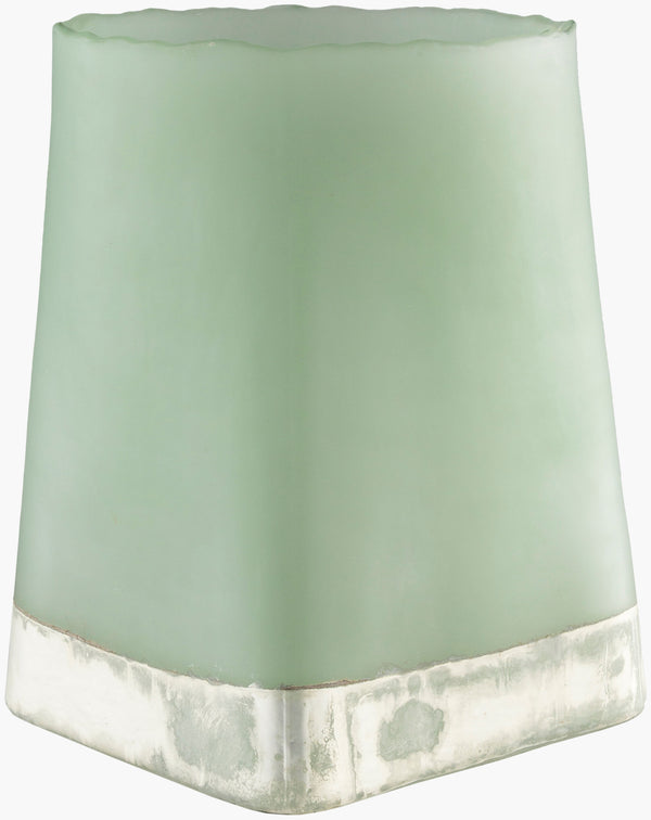 Surya Talma Elegant 15"H Candleholder - Stunning Decorative Accent For Modern & Traditional Decor Mint Glass Tlm002-l