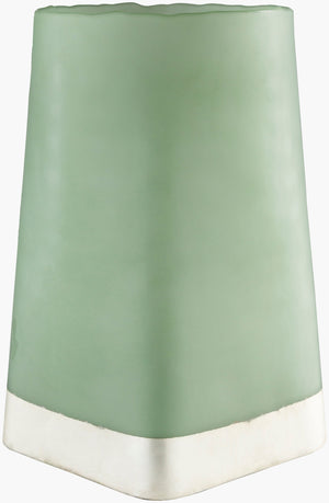 Surya Talma Elegant 15"H Candleholder - Stunning Decorative Accent For Modern & Traditional Decor Mint Glass Tlm002-s