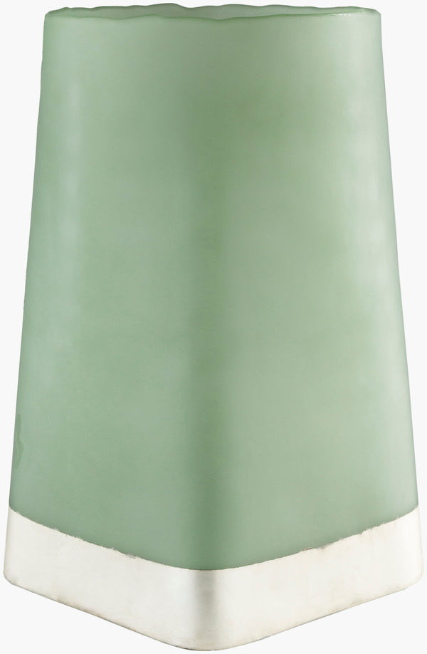 Surya Talma Elegant 15"H Candleholder - Stunning Decorative Accent For Modern & Traditional Decor Mint Glass Tlm002-s