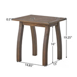 Christopher Knight Home® - Noble House - Selma Outdoor Acacia Wood Accent Table, Gray Finish