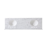 Christopher Knight Home® - Noble House - - 73'' Cararra White Marble Vanity Top&Ceramic Sink