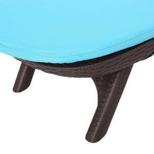 English Elm Christopher Knight Home® - Mikael Chaise Lounge With Cushion - Ergonomic Dark Brown Design For Ultimate Indoor & Outdoor Comfort 70798.00DBLU
