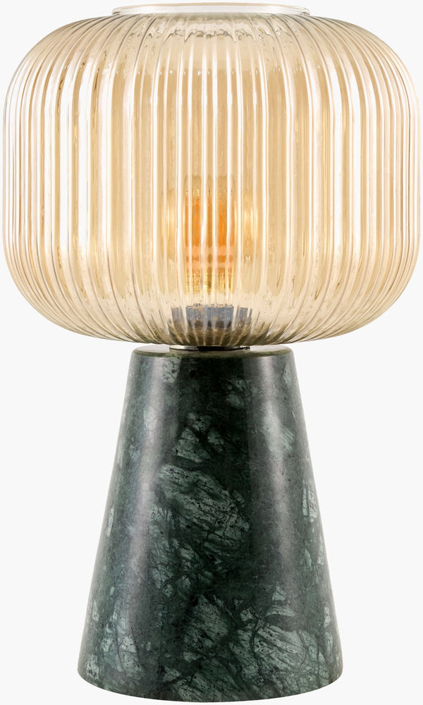 Surya Talmera Felt and Glass Mid-century Modern Table Lamp for Bedside or Living Room TLMR-001