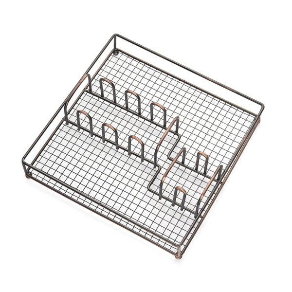Lenox Cambridge Waylen Mirror 40-Piece Flatware Set with Rustic Caddy NO COLOR METAL 426540CBWR2