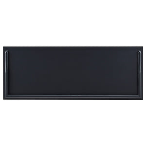 Homelegance By Top-Line Margot Velvet Cushion Storage Bench Black Wood