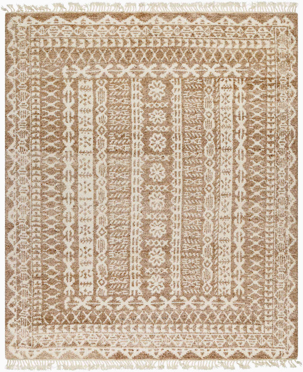 Surya Tulsa 10' X 14' Handmade Global Style Rug - Luxurious Wool, Durable, Soft Underfoot, Unique Charm Beige Wool Tls2300-69