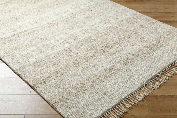 Surya Tulsa 10' X 14' Handmade Global Style Rug - Luxurious Wool, Durable, Soft Underfoot, Unique Charm Cream Wool Tls2301-23