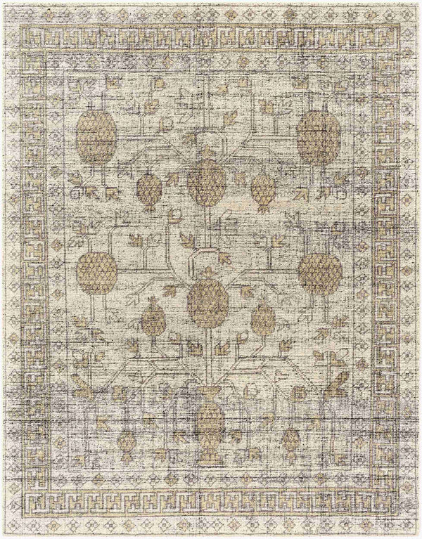 Surya Tulu 10' X 14' Handmade Wool Rug - Timeless Elegance For High-traffic Areas, Perfectly Crafted In India Pewter Wool Tlu2301-23