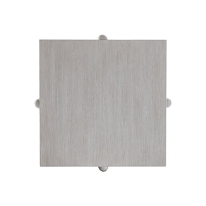 Bernhardt Bernhardt Sereno Square Side Table With Partitioned Shelves, Grigio Oak Finish, Rustic Modern Accent 329124