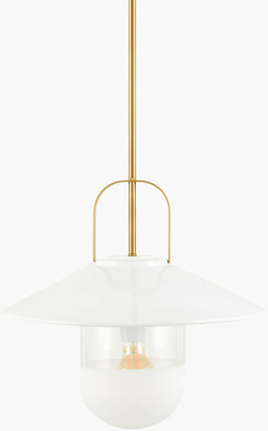 Livabliss Tuliw Iron Frame Clear Glass Pendant Light for Dining Rooms and Kitchen Islands TLW-001