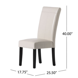 English Elm Hanford Upholstered Dining Chair Set of 2 with T-stitch Back and Tapered Legs 53999.00IVY