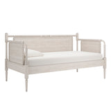Homelegance By Top-Line Esteban Traditional Beaded Wood Daybed White Rubberwood