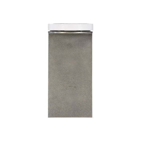 Bernhardt Bernhardt Antique Brass Bamboo Planter — Square Decorative Console Accent For Succulents & Vignettes 301914