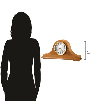 Hekman Furniture 635100 Nicholas Mantel Clock - Classic Golden Oak Finish, Durable Quartz Movement, Elegant Chimes Golden Oak Nicholas Mantel Clock 635100