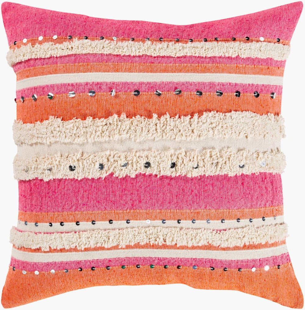 Livabliss Temara Bohemian Woven Throw Pillow Cotton Blend Handcrafted Global Texture for Sofa TMA002-2222P