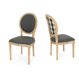 Christopher Knight Home® - Noble House - Phinnaeus Upholstered Farmhouse Dining Chairs - Set Of 2