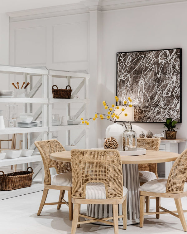 A.R.T. Furniture Set Of 2 - Frame Woven Sling Chair: Elegant Chestnut Finish, Tailored Seat, Natural Cane Back For Cozy Spaces - Set Of 2 Light Brown Ash & Poplar Solid,Plank,Effect Flakey & Quarter,Sawn Oak Veneer,Cane,Foam,Fabric 278200-2335