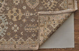 Feizy Rugs Corbitt Wool Hand Knotted Classic Rug Brown/Ivory 5'-6" x 8'-6"