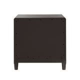 West End Loft 2-Drawer Nightstand with USB-C Outlets Brown with Tuxedo Finish P361140 Pulaski Furniture