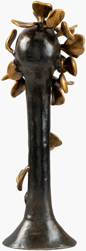 Surya Asintmah 15" Modern Minimalist Decorative Sculpture - Elegant Home Accent For Stylish Decor Metallic ,Bronze Iron Tmh001-1555