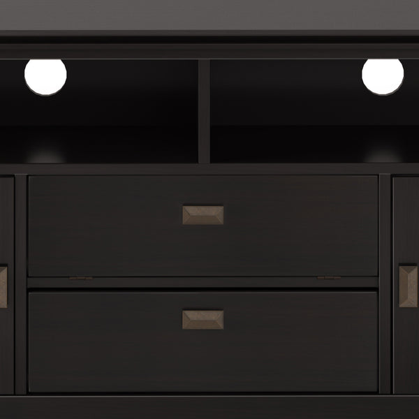 English Elm Artisan 72" Solid Wood Tv Media Stand In Hickory Brown - Stylish Storage & Modern Design For Your Home B136P158425