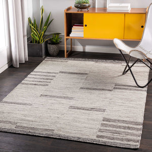 Surya Tamaris Handmade 2' X 3' Wool & Viscose Area Rug - Soft, Easy-clean, Global Style For Any Room Light Gray Wool,Viscose Tmi2303-23