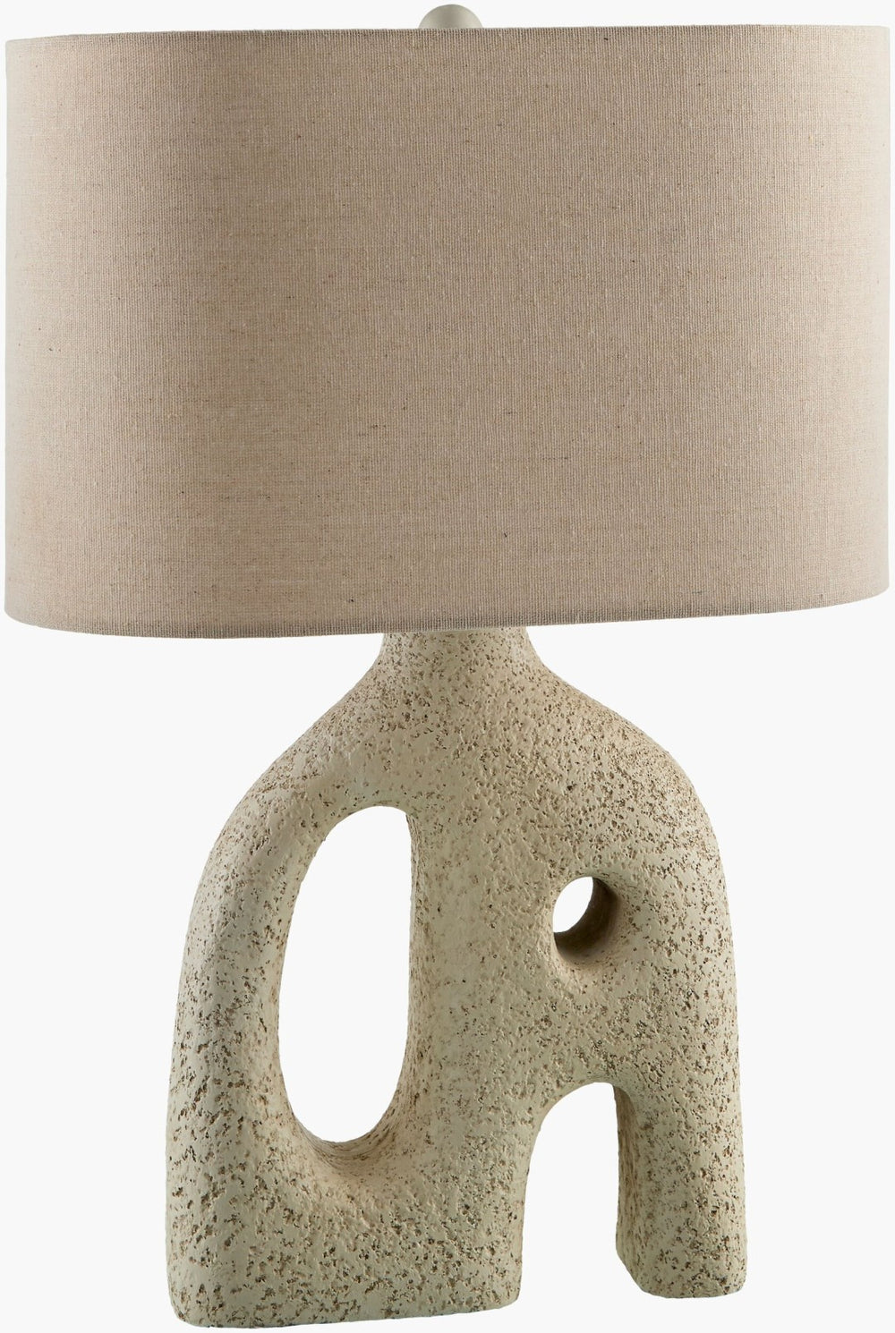 Livabliss Tamale Resin Body Traditional Table Lamp with Linen Shade for Warm Ambient Glow TML-001